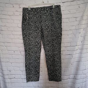 Metaphor, Size: 18, Black/White Ankle Pants